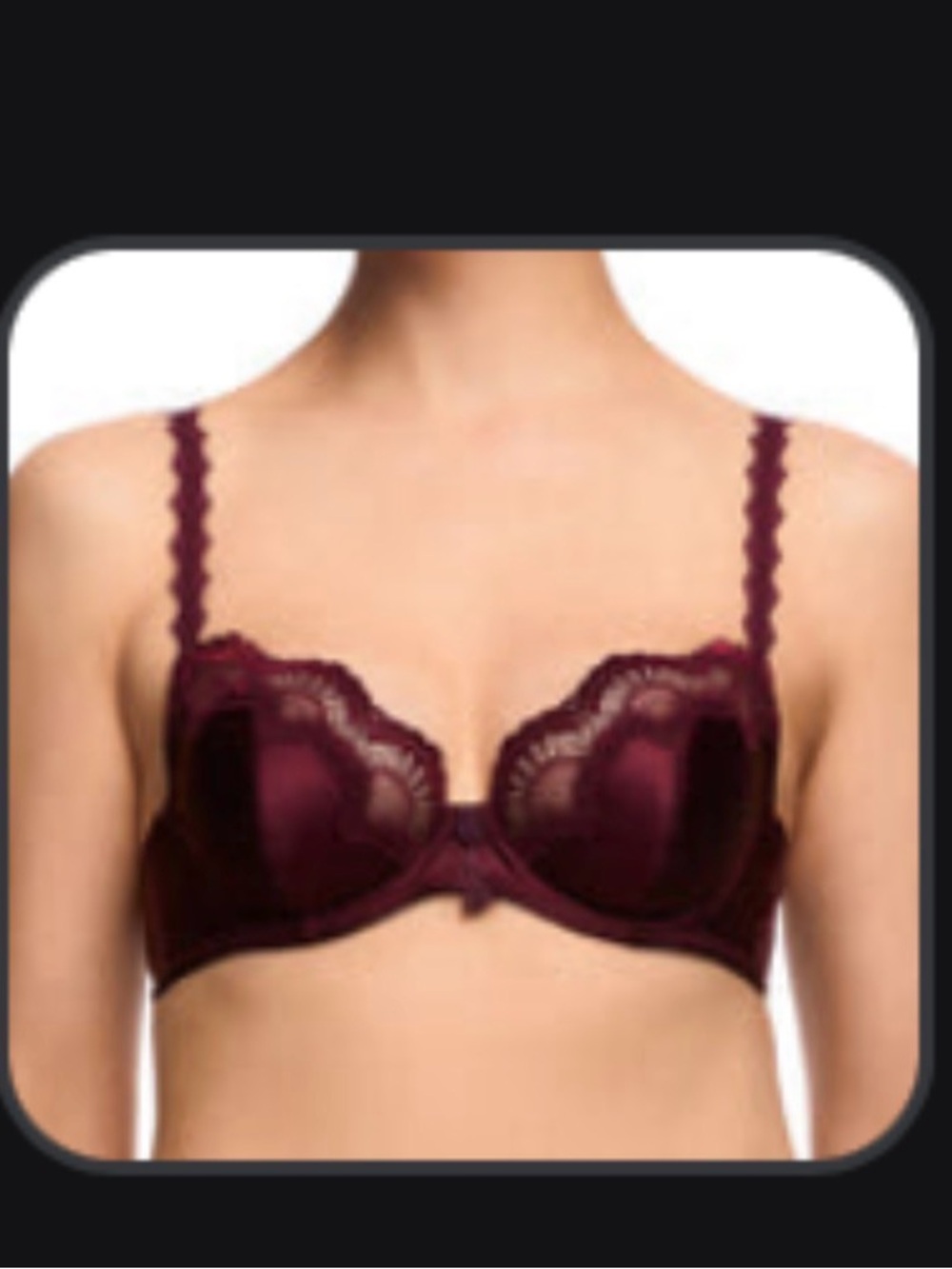 Dita von teese Satin Lace Underwire Bra - starlift 34D new with tag